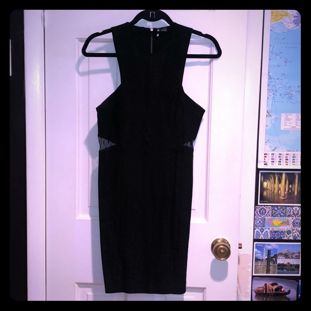 Urban Outfitters Sparkle & Fade LBD w/ mesh cutout